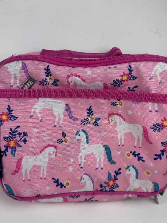 Handbags - Wildkin Pink Unicorn Insulated Lunch Box Bag Cooler Zipper Pocket 9.5x7" stains